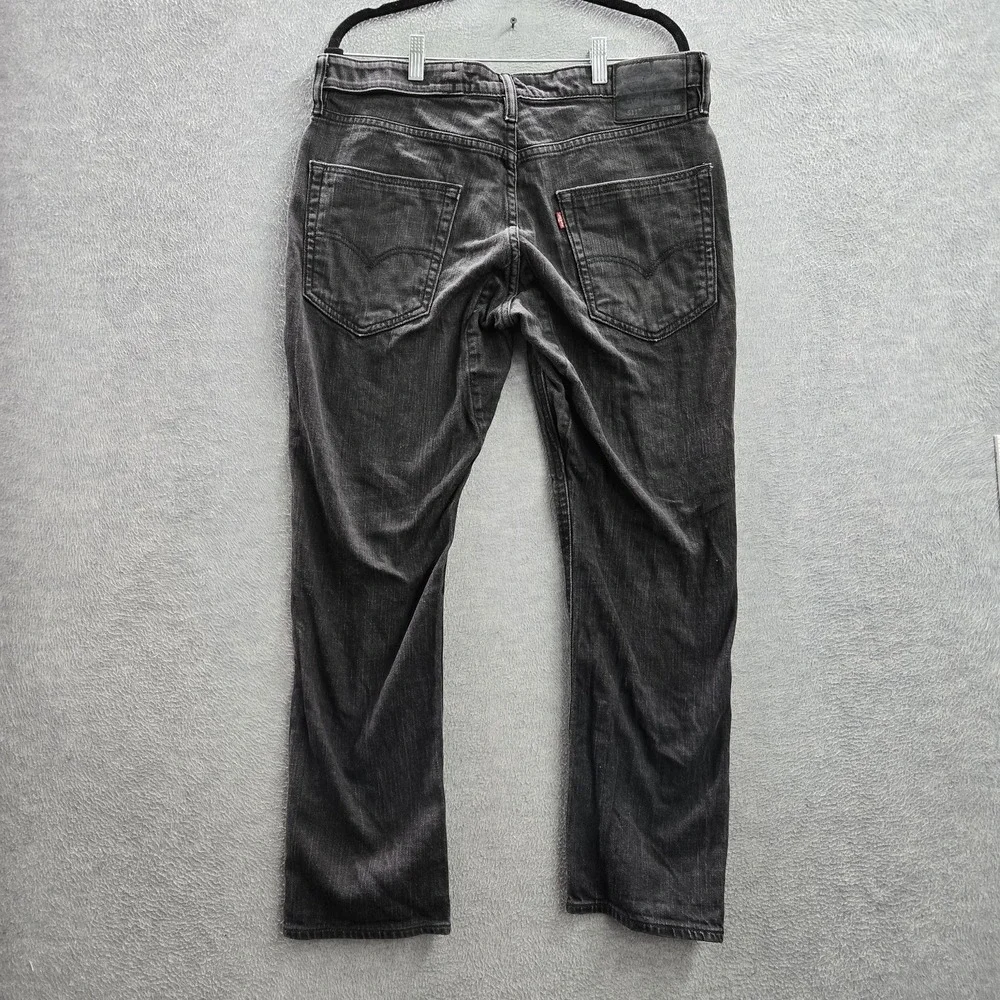 Levi's 511 Men Jeans 36X30 Black Denim Slim Fit‎ Logo 27
